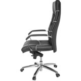 MID.YOU pisarniški stol usnje črna | Shoptok.si