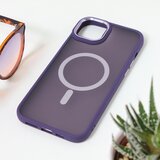 Maska magsafe colorful za iphone 15 plus 6.7 ljubičasta