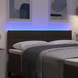  LED glava kreveta Tamno smeđa tkanina | shoptok.hr