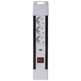  Produžni kabl, 3 utičnice, prekidač, 1,5mm², 2 met, bijeli - NVP 03K/WH | Eponuda.ba