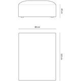 Micadoni Home Bež baršunast tabure Jodie – | shoptok.hr