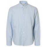 Selected Srajce z dolgimi rokavi Noos Regclay Shirt - Dusty Blue Modra Cene