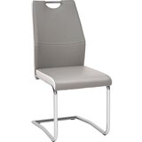 CARRYHOME nihajni stol, kovina, tekstil siva, bela, barve kroma Cene