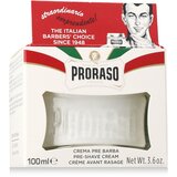 Proraso white Pre-Shave Cream krema za lakše brijanje s mentolom, eukaliptusom i glicerinom 100 ml za muškarce | shoptok.hr