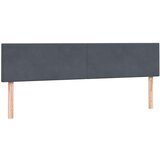 vidaXL Box spring postelja z vzmetnico temno siva 180x210 cm žamet | Shoptok.si