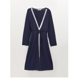 LC Waikiki Long Sleeve Maternity Dressing Gown with Shawl Collar Plain | Shoptok.si