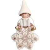 Tognana Figura zimskog dečaka na zvezdi Christmas Pretty, Sa LED svetlom, Bež Cene