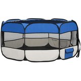  Sklopiva ogradica za pse s torbom plava 145 x 145 x 61 cm | shoptok.hr