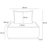 Bobochic Paris Temno moder fotelj iz tkanine bouclé Elisa – | Shoptok.si