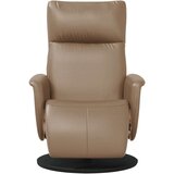  Naslonjač od umjetne kože s osloncem za noge boja cappuccina | shoptok.hr