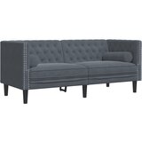  Dvosjed Chesterfield s jastučićima tamnosivi baršunasti | shoptok.hr