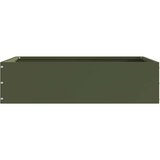 vidaXL Robovi trave Olivno zelena 50 x 50 x 13 cm Jeklo | Shoptok.si