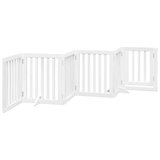  Vrata za pse s vratašcima 6 panela sklopiva 300 cm drvo topole Bijela 50 x 60 x 2 cm | shoptok.hr