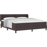 Box Spring Krevet s Madracem Tamnosmeđi 180x200 cm Tkanina | shoptok.hr