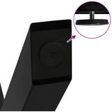  Noge za klub stolić u obliku slova X, 2 kom, crne, 50 x (30-31) cm, čelik | shoptok.hr