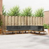  Set vanjskih sofa 6 Komad Prirodna i antracit | shoptok.hr