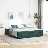  Konstrukcija postelje Temno zelena 180 x 200 cm Žamet | Shoptok.si