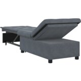 vidaXL Sofa Krevet 3-u-1 Izvlačni Dizajn Tamno Sivi Baršun | shoptok.hr