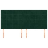  Uzglavlje tamnozeleno 180x5x118/128 cm baršunasto | Eponuda.ba