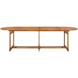 vidaXL vrtni blagovaonski stol 280 x 90 x 75 cm masivno bagremovo drvo | shoptok.hr