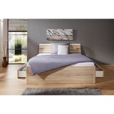 MID.YOU postelja s predalom 140 cm x 200 cm , hrast san remo | Shoptok.si