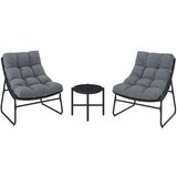 Bessagi Garden Set Za Balkon Elia, 3-Delno, Siva, Črna | Shoptok.si