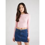 Tommy Jeans Majica mornarska / roza / rdeča / bela | Shoptok.si