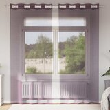 Voile zavjese s ušicama 2 kom ljubičaste 140x245 cm | shoptok.hr