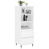  Visoka komoda bijela 40 x 36 x 110 cm od konstruiranog drva | Eponuda.ba