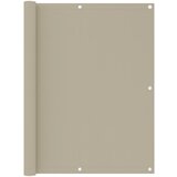 vidaXL Balkonsko platno bež 120x600 cm oksford blago Cene