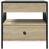  Stolić s beskonačnim LED svjetlima boja hrasta 50x50x51 cm | shoptok.hr