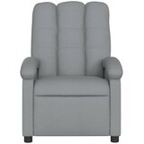 Masažna fotelja za odmor svijetlo siva tkanina - Svjetlosiva 1 Ručno guranje unatrag Da | shoptok.hr