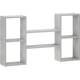  Zidna polica Betonska siva 102 x 17 x 59 cm Prerađeno drvo | shoptok.hr