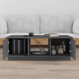  Stolić za kavu sivi 100 x 50 x 35 cm od masivne borovine | shoptok.hr