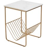 Premier Housewares Stranska mizica z marmorno mizno ploščo 40x40 cm Mandoli – | Shoptok.si
