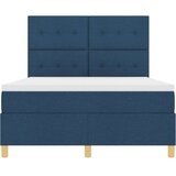  Krevet s podnicama i madracem Plavi 160x200 cm Tkanina | shoptok.hr
