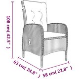 9-dijelni vrtni blagovaonski set s jastucima crni | shoptok.hr