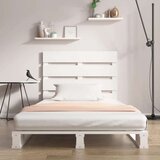  Za krevet bijeli 100 x 200 cm od masivne borovine | shoptok.hr