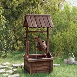  Vodnjak z vretenom in črpalko 57x50x112 cm trden les jelke, (21239207) | Shoptok.si