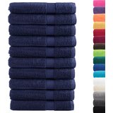  Ručnici SOLUND 10 kom modri 100 x 200 cm 600 gsm | shoptok.hr