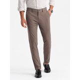 Ombre Men's uniform REGULAR FIT chino pants - brown | shoptok.hr