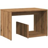 vidaXL Stranska mizica artisan hrast 59x36x38 cm inženirski les | Shoptok.si