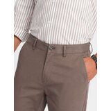 Ombre Men's uniform REGULAR FIT chino pants - brown | shoptok.hr