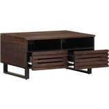 vidaXL Klubska mizica rjava 80x55x40 cm trden mangov les | Shoptok.si