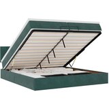 vidaXL Otomanski posteljni okvir z vzmetnicami zelen 200x200cm žamet, (22054207) | Shoptok.si