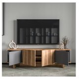 Hanah home TV polica Diana Anthracite Walnut