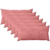  Presvlaka za jastuk 6 pcs HEERLEN Ružičasta 40 x 70 cm Baršun | shoptok.hr