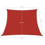  Senčno jadro 160 g/m² rdeče 4/5x4 m HDPE, (20965047) | Shoptok.si