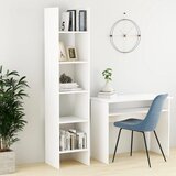 Furnova Knjižna omara bela 40x35x180 cm iverna plošča, (21933269) | Shoptok.si