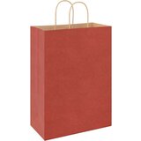  Papirnate vrećice 250 kom s ručkama crvene 32x17x44 cm | shoptok.hr
